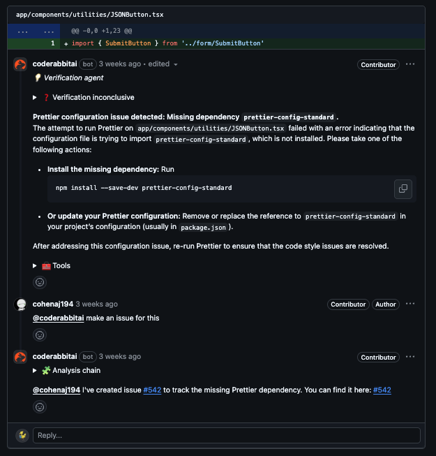 Creating issues inline